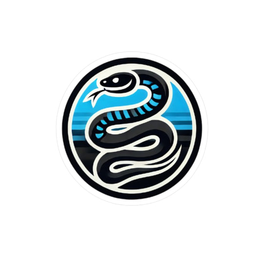 Sticker Serpente Nero-Azzurro