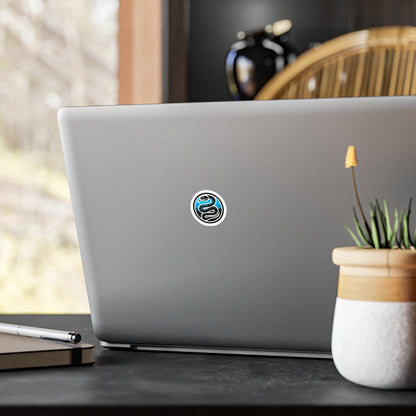 Sticker Serpente Nero-Azzurro